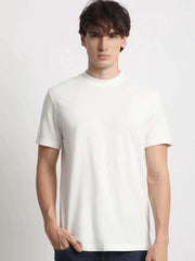 Midnight Branches Shirt – Abstract White Vein Print on Deep Blue Canvas